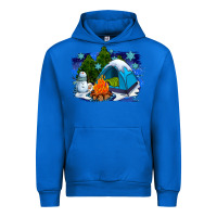 Cobalt winter camping with camp fire Urban Hoodie - AdoDesignShop