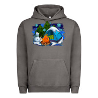 Pigment Tornado winter camping with camp fire Urban Hoodie - AdoDesignShop