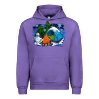 Tulip winter camping with camp fire Urban Hoodie - AdoDesignShop