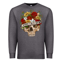 Charcoal Heather Be Afraid&Do It Anyway Premium Sweatshirt - RanaPortraitStore
