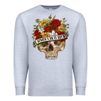 Heather Grey Be Afraid&Do It Anyway Premium Sweatshirt - RanaPortraitStore