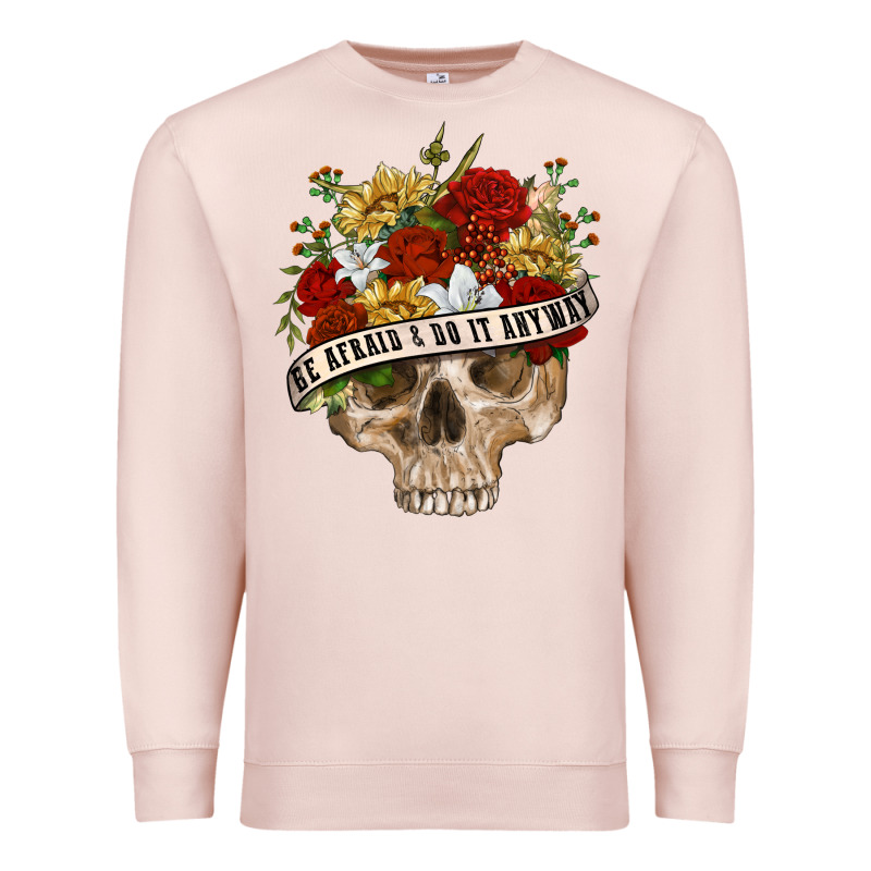 Be Afraid&do It Anyway Premium Sweatshirt by RanaPortraitStore | Teevron