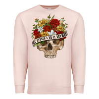 Pale Pink Be Afraid&Do It Anyway Premium Sweatshirt - RanaPortraitStore