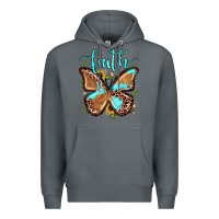 Rock faith leopard butterfly Premium Hoodie - JahusDesignShop