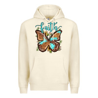 Sandshell faith leopard butterfly Premium Hoodie - JahusDesignShop