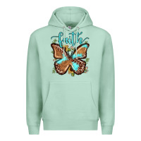 Seafoam faith leopard butterfly Premium Hoodie - JahusDesignShop