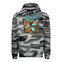 Slate Camo faith leopard butterfly Premium Hoodie - JahusDesignShop