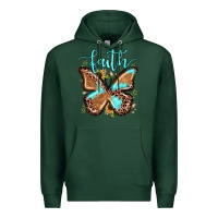 Sports Green faith leopard butterfly Premium Hoodie - JahusDesignShop