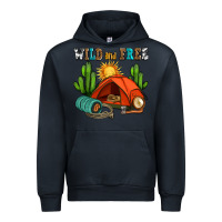Navy wild and free camp Urban Hoodie - AdoDesignShop