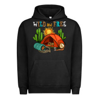Pigment Black wild and free camp Urban Hoodie - AdoDesignShop