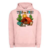 Pigment Salmon wild and free camp Urban Hoodie - AdoDesignShop