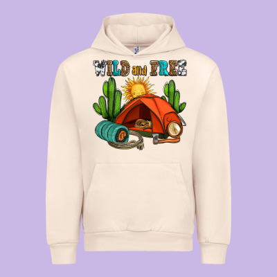 Wild And Free Camp Urban Hoodie Designed By Adodesignshop