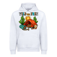 White wild and free camp Urban Hoodie - AdoDesignShop
