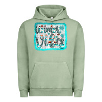 Pigment Oil Green winter vibes Urban Hoodie - JahusDesignShop