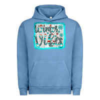 Pigment Pebble Blue winter vibes Urban Hoodie - JahusDesignShop
