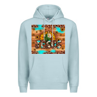 Blue Mist jesus san judas Premium Hoodie - JahusDesignShop
