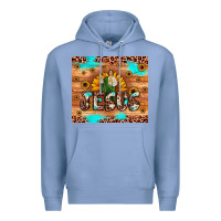 Colony Blue jesus san judas Premium Hoodie - JahusDesignShop