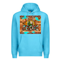 Ocean Blue jesus san judas Premium Hoodie - JahusDesignShop