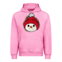 Fuchsia Pink snowman Urban Hoodie - JahusDesignShop
