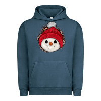 Pigment Midnight Navy snowman Urban Hoodie - JahusDesignShop