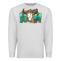 Dove Grey mom with bull skull Premium Sweatshirt - Zillion Design Studio