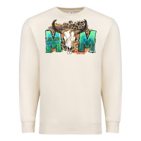 Sandshell mom with bull skull Premium Sweatshirt - Zillion Design Studio