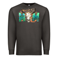 Smoke mom with bull skull Premium Sweatshirt - Zillion Design Studio