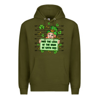 Army Green may the luck of the irish be with you Premium Hoodie - Artiststas