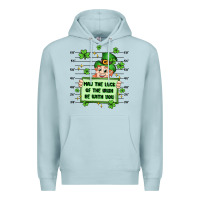 Blue Mist may the luck of the irish be with you Premium Hoodie - Artiststas