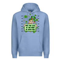 Colony Blue may the luck of the irish be with you Premium Hoodie - Artiststas