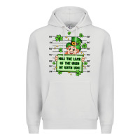 Dove Grey may the luck of the irish be with you Premium Hoodie - Artiststas