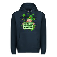 Navy may the luck of the irish be with you Premium Hoodie - Artiststas