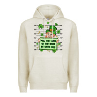 Oatmeal Heather may the luck of the irish be with you Premium Hoodie - Artiststas