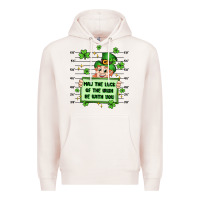 Pale Pink may the luck of the irish be with you Premium Hoodie - Artiststas