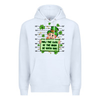 White may the luck of the irish be with you Premium Hoodie - Artiststas