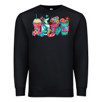 Black mermaid tail coffee cups Premium Sweatshirt - Zillion Design Studio