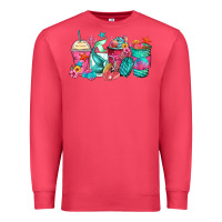Cardinal mermaid tail coffee cups Premium Sweatshirt - Zillion Design Studio