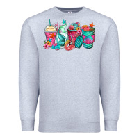 Heather Grey mermaid tail coffee cups Premium Sweatshirt - Zillion Design Studio