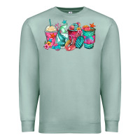 Seafoam mermaid tail coffee cups Premium Sweatshirt - Zillion Design Studio