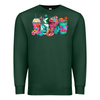 Sports Green mermaid tail coffee cups Premium Sweatshirt - Zillion Design Studio
