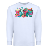 White mermaid tail coffee cups Premium Sweatshirt - Zillion Design Studio
