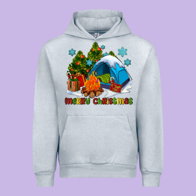 Merry Christmas Camp Urban Hoodie Designed By Adodesignshop