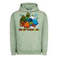 Pigment Oil Green merry Christmas camp Urban Hoodie - AdoDesignShop