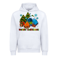 White merry Christmas camp Urban Hoodie - AdoDesignShop