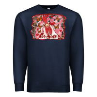 Navy Be Mine Rooster Premium Sweatshirt - RanaPortraitStore