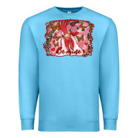 Ocean Blue Be Mine Rooster Premium Sweatshirt - RanaPortraitStore