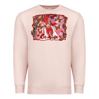 Pale Pink Be Mine Rooster Premium Sweatshirt - RanaPortraitStore