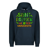 Navy saint patrick university Premium Hoodie - Artiststas