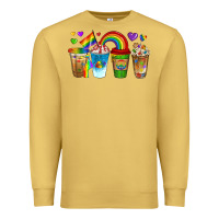 Antique Gold lgbtq coffee drinks Premium Sweatshirt - texasbilliewilder