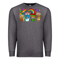 Charcoal Heather lgbtq coffee drinks Premium Sweatshirt - texasbilliewilder